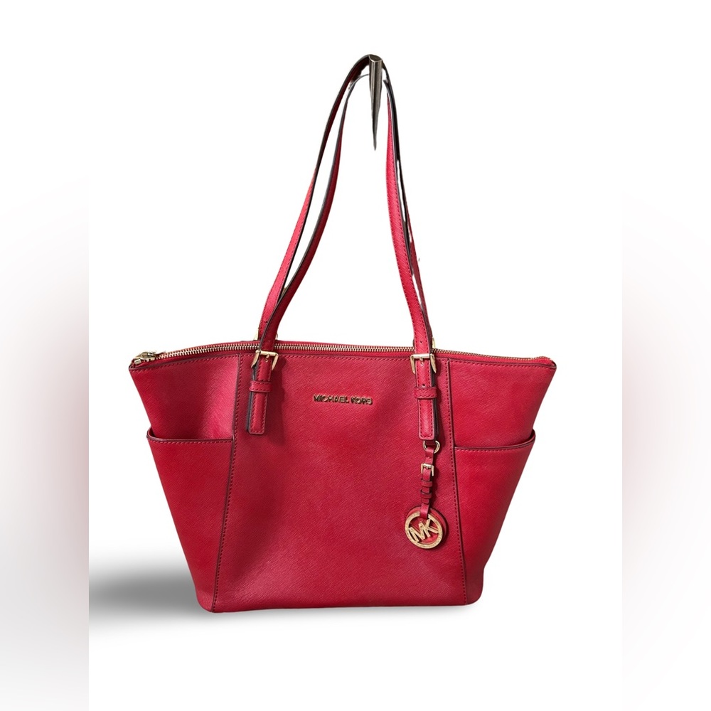 Michael Kors Jet Set East West Top Zip Tote RED
